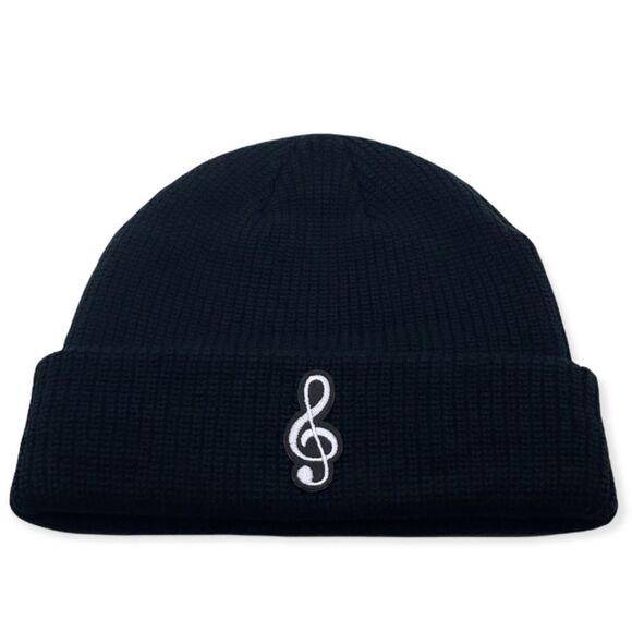 NWT Wool + Pepper Co. Music Note Unisex Beanie Hat - Picture 1 of 3